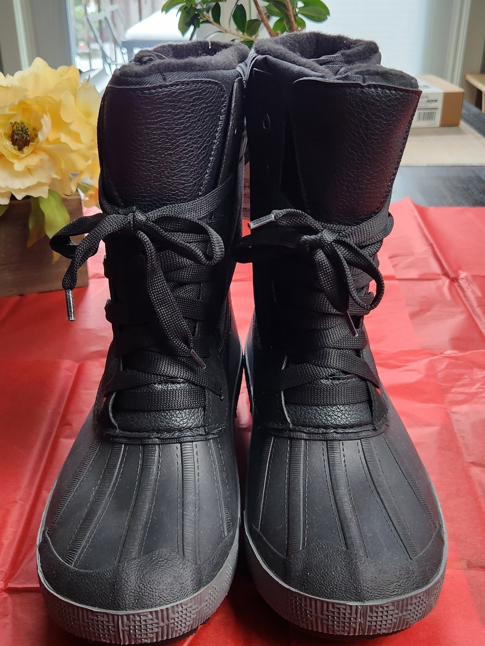 Pajar Black Men's Lace-Up Insulated Winter Boots